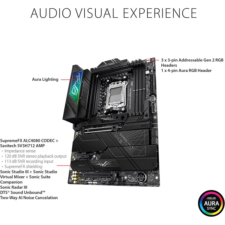 خرید مادربرد ROG Strix X670E-F WIFI - فرم ATX - چیپست AMD